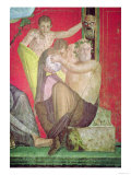 Silenus and the Young Satyr, East Wall, Oecus 5, 60-50 BC Reproduction procédé giclée