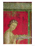 Detail of the Initiate, from the Catechism Scene, North Wall, Oecus 5, 60-50 BC Reproduction procédé giclée