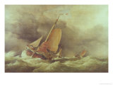 Dutch Pincks Running to Anchor off Yarmouth Giclee Print by Edward William Cooke