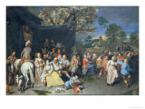 Peasant Festival, 1649 Giclee Print by David Ryckaert III