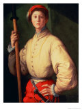 Portrait of a Halberdier (Possibly Francesco Guardi) circa 1528-30 Giclee Print by Jacopo da Carucci Pontormo