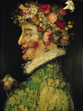 Spring, 1573 Giclée-tryk af Giuseppe Arcimboldo Spring, 1573 Giclée-tryk af Giuseppe Arcimboldo