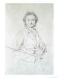 Portrait of Niccolo Paganini (1782-1840) 1819 Reproduction procédé giclée par Jean-Auguste-Dominique Ingres