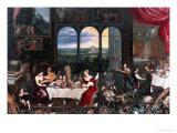 Taste, Hearing and Touch, 1618 Giclee Print by Jan Brueghel the Elder