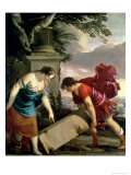 Theseus and His Mother Aethra Giclee Print by Laurent de La Hyre