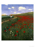 The Poppy Field Giclée-Druck von Paul von Szinyei-Merse