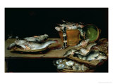 Still Life with Fish Giclee Print by Alexander van Adriaenssen