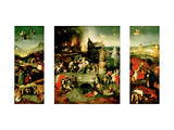 Triptych: the Temptation of St. Anthony reproduction procédé giclée par Hieronymus Bosch