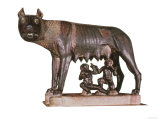 She-Wolf, c. 500 BC with Figures of Romulus and Remus by Antonio Pollaiuolo (1433-98) c. 1484-96 Giclee Print