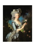 Marie Antoinette (1755-93) with a Rose, 1783 Lámina giclée por Elisabeth Louise Vigee-LeBrun Marie Antoinette (1755-93) with a Rose, 1783 Lámina giclée por Elisabeth Louise Vigee-LeBrun