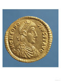 Solidus (Obverse) of Theodosius I the Great (379-395) Draped, Cuirassed Wearing a Diadem Giclee Print