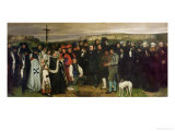 Burial at Ornans, 1849-50 Giclée-Druck von Gustave Courbet