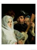An Elegant Couple from Madrid, circa 1770 Giclee Print by Lorenzo Baldissera Tiepolo