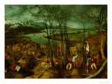 The Gloomy Day, Spring, 1559 Giclee-trykk av Pieter Bruegel the Elder