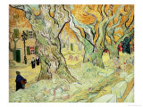 The Road Menders, c.1889 Giclée-tryk af Vincent van Gogh The Road Menders, c.1889 Giclée-tryk af Vincent van Gogh