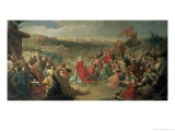 The Fall of Granada in 1492, 1890 Giclee Print by Carlos Luis Ribera y Fieve