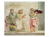 The Street Musicians, c.100 BC (mosaic) Lámina giclée