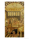 The Conquest of Mexico:Visit of Hernando Cortes (1485-1547) to Montezuma (1466-1520) in 1520, 1698 Giclee Print by Miguel & Juan Gonzalez