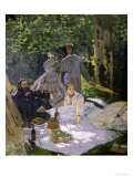 Dejeuner Sur L'Herbe, Chailly, 1865 (Central Panel) Giclee Print by Claude Monet