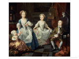 The Graham Children, 1742 Giclee Print by William Hogarth