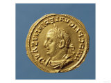 Aureus (Obverse) of Valerian I (253-260) Draped, Cuirassed, Wearing a Laurel Wreath Giclee Print