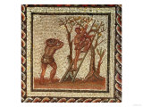 Picking Fruit, Roman Mosaic from Saint-Romain-En-Gal, France, AD 200-225 Giclee Print