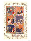 Six Scenes from the Life of Saint Louis (1215-70), circa 1375-79 Giclee Print Six Scenes from the Life of Saint Louis (1215-70), circa 1375-79 Giclee Print