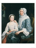Portrait of an Elderly Lady and a Young Girl Giclee Print by George Beare Portrait of an Elderly Lady and a Young Girl Giclee Print by George Beare