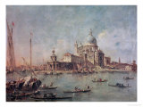 Venice, the Punta Della Dogana with Santa Maria Della Salute, circa 1770 Reproduction procédé giclée par Francesco Guardi