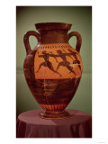 Greek Black-Figure Amphora Depicting Runners in a Race, 600-550 BC Giclee Print