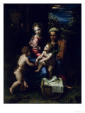 The Holy Family (La Perla) circa 1518 Giclee Print by Raphael 