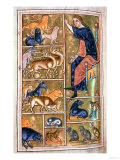 Adam Naming the Animals, of North Midlands Origin, 12th Century Reproduction procédé giclée
