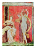 Scourged Woman and Dancer with Cymbals, South Wall, Oecus 5, 60-50 BC Giclee Print
