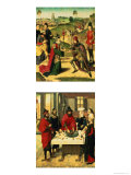 The Passover: Left Hand Panel from the Altarpiece of the Last Supper reproduction procédé giclée par Dieric Bouts