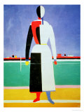 Woman with a Rake, circa 1928-32 reproduction procédé giclée par Kasimir Malevich