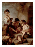 Boys Playing Dice, circa 1670-75 reproduction procédé giclée par Bartolome Esteban Murillo