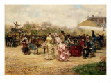 The Flower Sellers, 1883 Giclee Print by Ludovico Marchetti