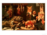 The Butcher's Shop reproduction procédé giclée par Frans Snyders