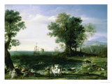 The Rape of Europa, 1655 reproduction procédé giclée par Claude Lorrain