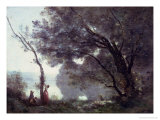 Recollections of Mortefontaine, 1864 Reproduction procédé giclée par Jean-Baptiste-Camille Corot