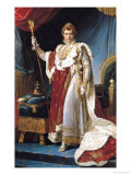 Napoleon I in His Coronation Robe, circa 1804 Giclee Print by Francois Gerard
