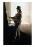 Self Portrait in the Studio reproduction procédé giclée par Francisco de Goya