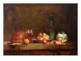 Still Life with a Bottle of Olives, 1760 reproduction procédé giclée par Jean-Baptiste Simeon Chardin