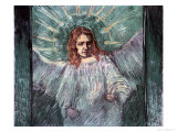Head of an Angel, after Rembrandt, c.1889 Giclée-tryk af Vincent van Gogh