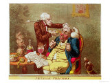 Metallic-Tractors, Satirical Etching reproduction procédé giclée par James Gillray