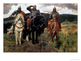 Epic Heroes Giclee Print by Victor Mikhailovich Vasnetsov