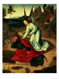 Elijah Visited by an Angel from the Altarpiece of the Last Supper, 1464-68 Giclee-trykk av Dieric Bouts Elijah Visited by an Angel from the Altarpiece of the Last Supper, 1464-68 Giclee-trykk av Dieric Bouts