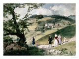 Promenade in Tabon Giclee Print by Miklos Barabas