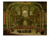 A Dance in a Baroque Rococo Palace Giclee Print by Francesco Battaglioli