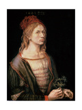 Self Portrait with a Thistle, 1493 Giclee Print by Albrecht Dürer